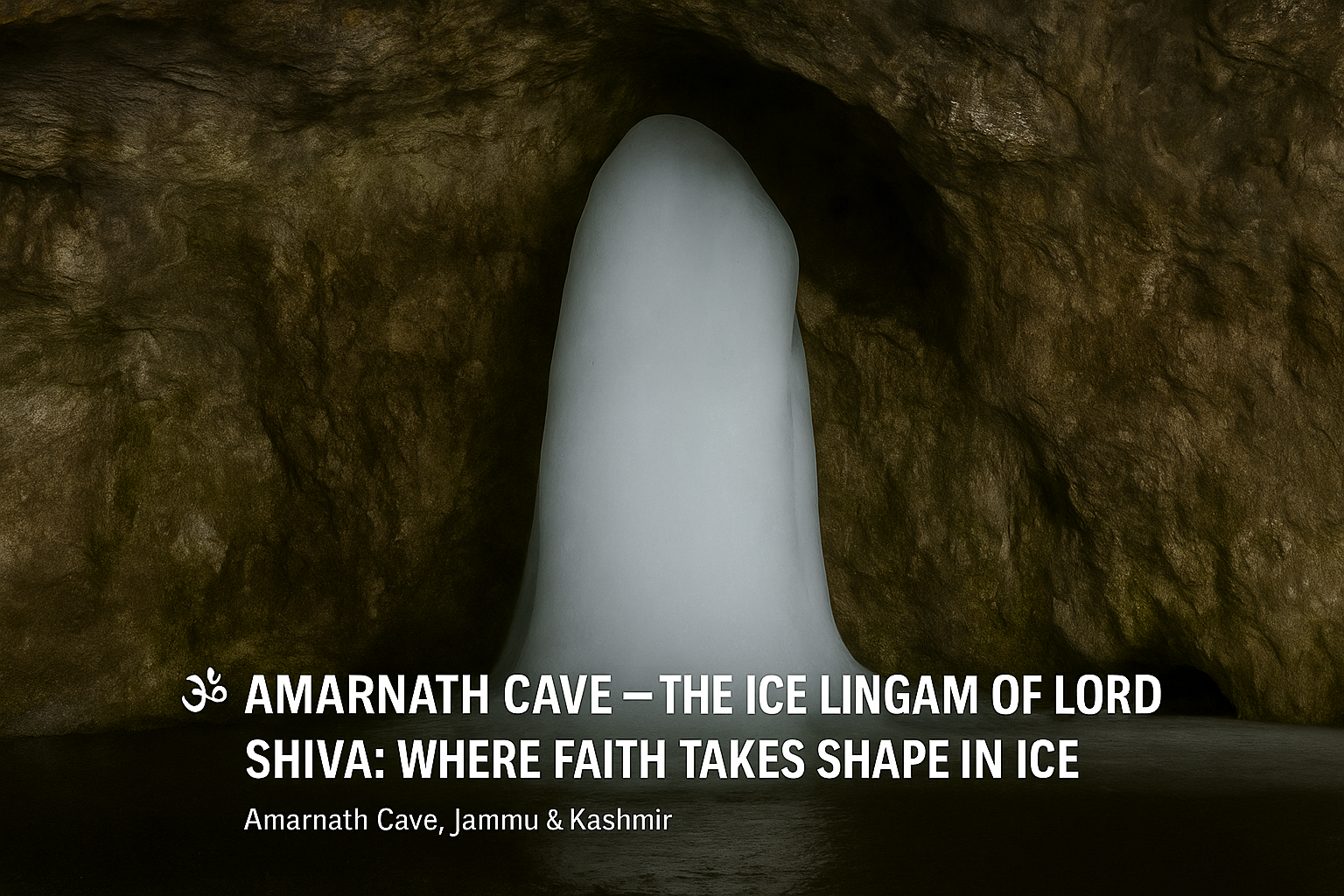 Amarnath Cave – The Ice Lingam of Lord Shiva: Where Faith Takes Shape in Ice